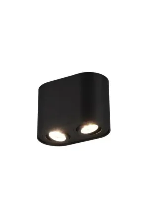 Aanbieding Trio COOKIE Plafondlamp Zwart, 2-lichts