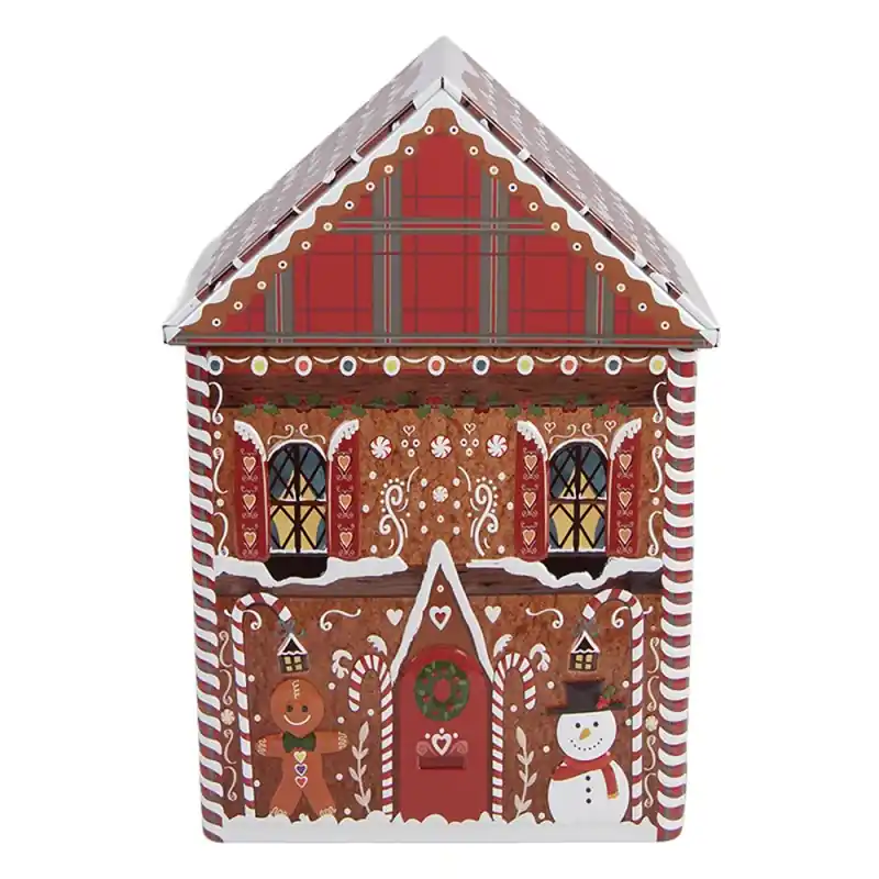 Merkproduct Clayre & Eef Bewaarblik 14x9x21 cm Bruin Metaal