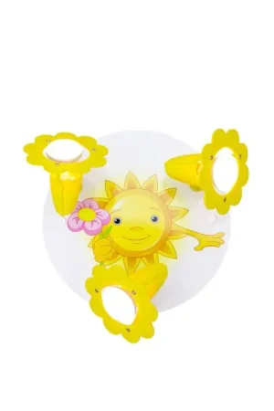 Elobra SONNE MIT BLUME Plafondlamp Geel, 3-lichts Actieprijs