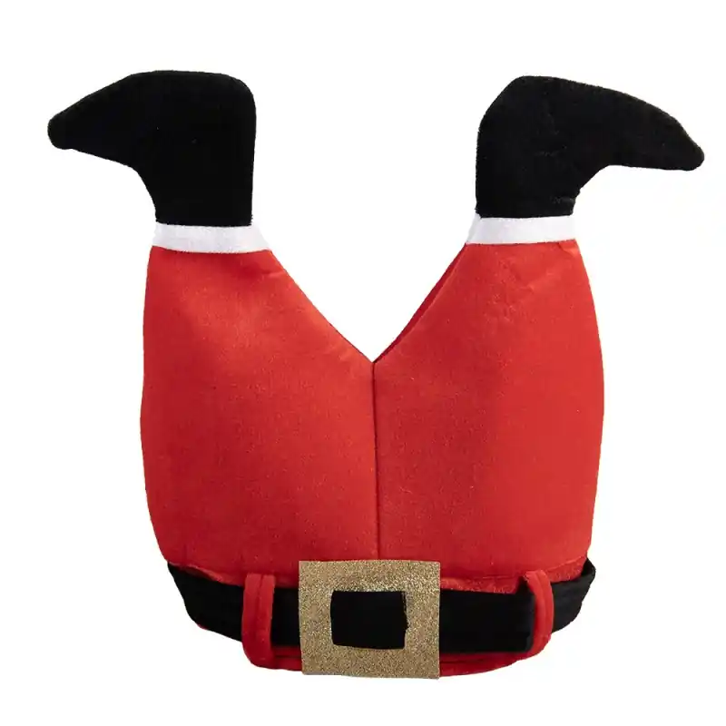 Bestseller Clayre & Eef Kerstdecoratie Kerstmuts 34x40 cm Rood Synthetisch