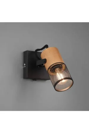Trio Tosh Spotlamp LED Zwart, 1-licht Direct Verzonden