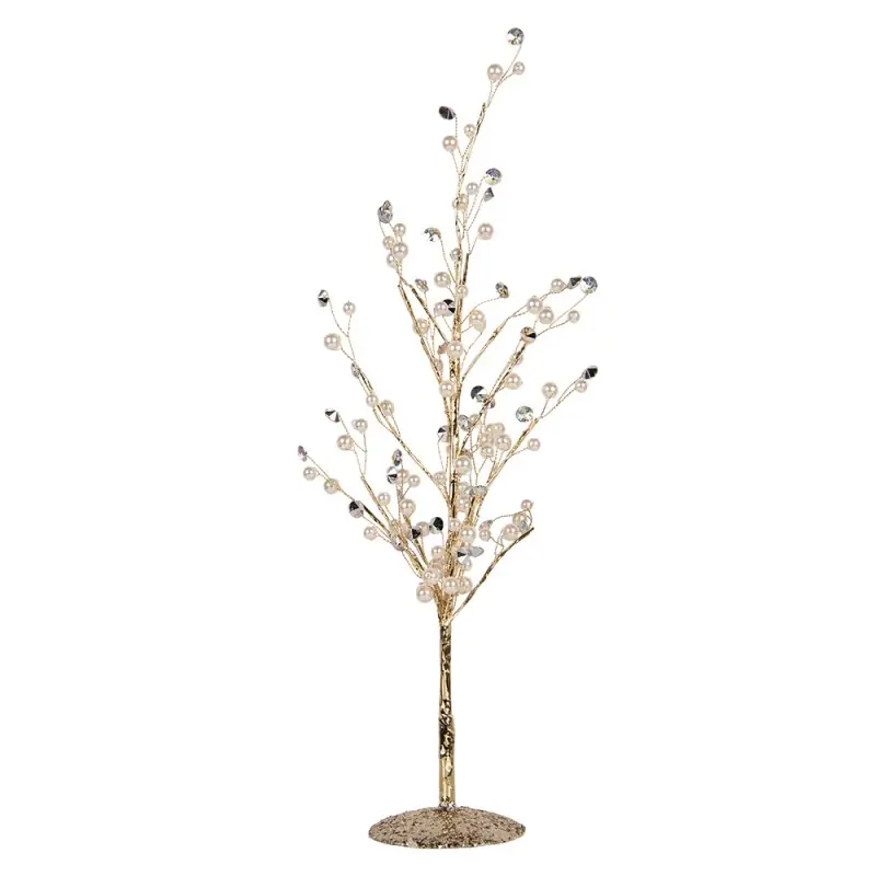 Meest Verkocht Clayre & Eef Decoratie Boom 9x9x46 cm Goudkleurig Metaal