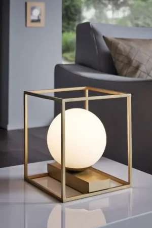 Bestel Nu Eglo VALLASPRA Tafellamp Champagne, 1-licht