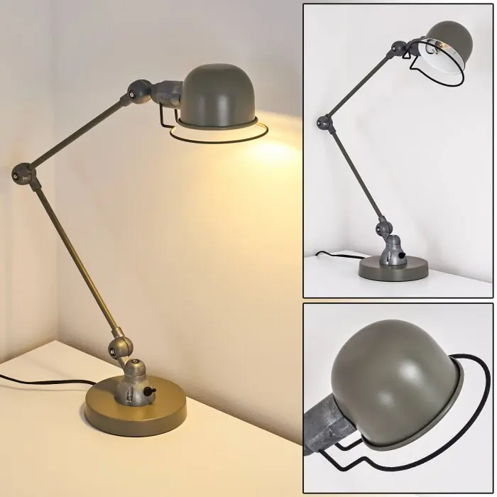 Aanbieding Arild Tafellamp Groen, Zilver, 1-licht