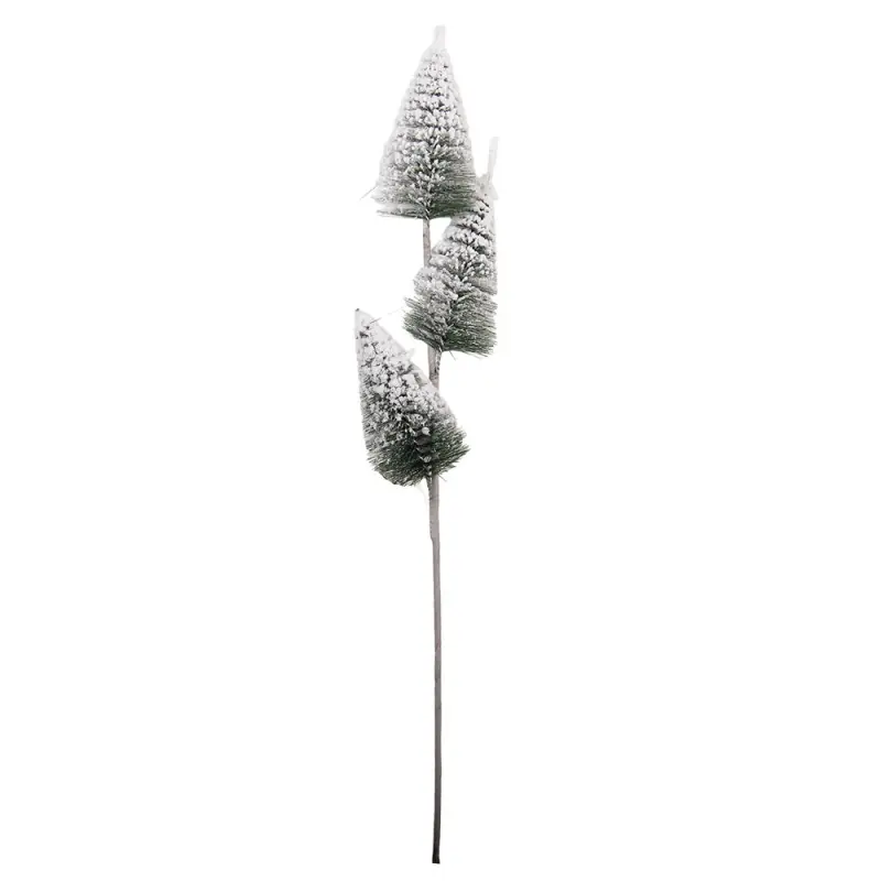 Clayre & Eef Kerstdecoratie 10x7x55 cm Wit Kunststof Laatste Kans