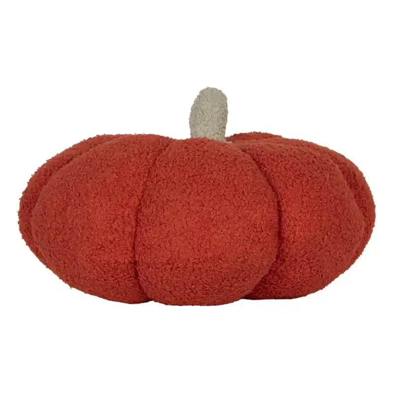 Clayre & Eef Decoratie Pompoen Ø 20x14 cm Rood Polyester Gratis Retour