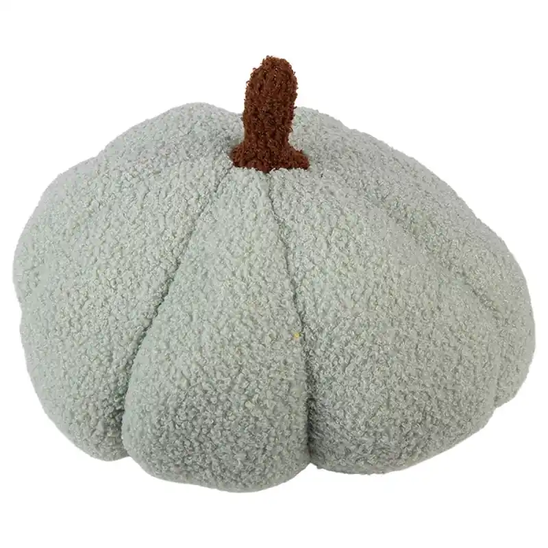 Clayre & Eef Decoratie Pompoen Ø 20x14 cm Groen Polyester Betrouwbaar