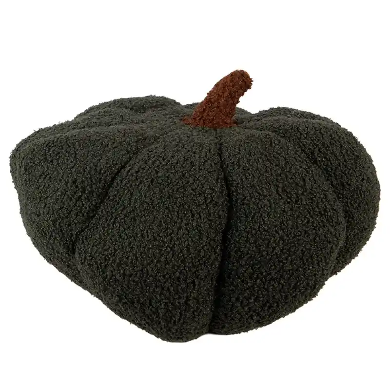 Flitsaanbieding Clayre & Eef Decoratie Pompoen Ø 35x22 cm Groen Polyester