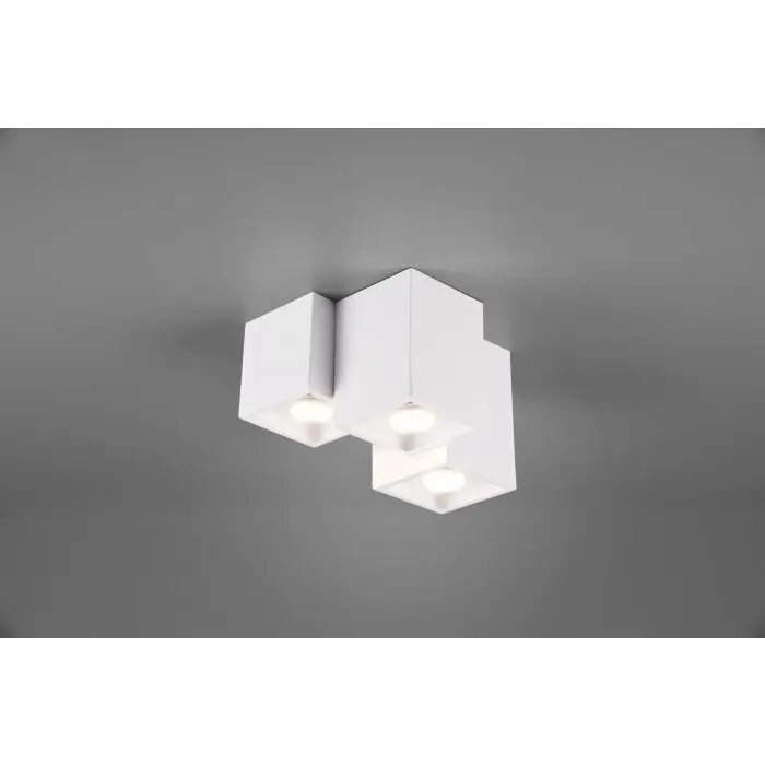 Trio Fernando Plafondlamp Wit, 3-lichts Aanbieding