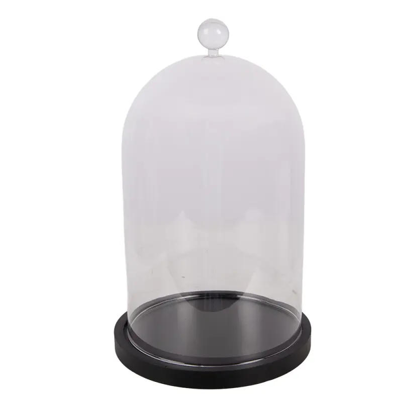 Clayre & Eef Glazen Stolp Ø 17x29 cm Transparant Glas Beperkte Voorraad