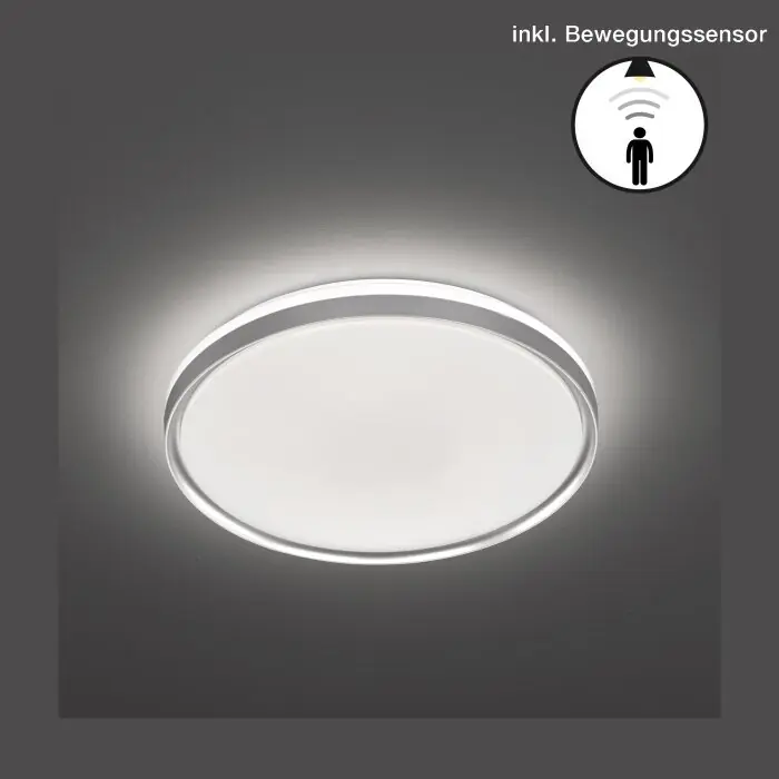 Fischer & Honsel Jaso BS Plafondlamp LED Zilver, 1-licht, Bewegingsmelder Gereduceerde Prijs