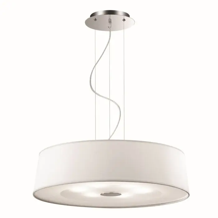 Lage Kosten Ideallux HILTON Hanger Wit, 6-lichts