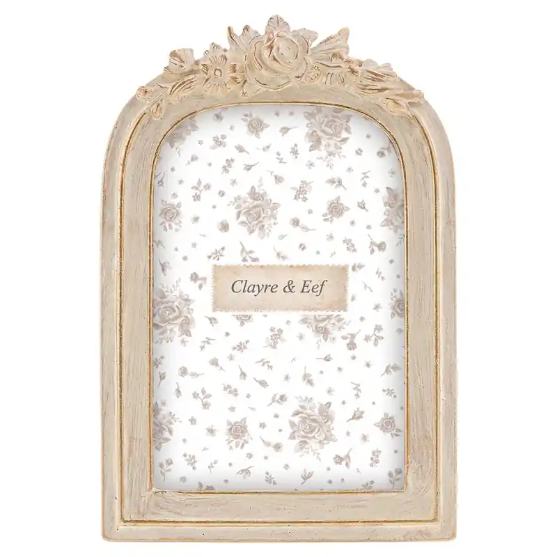 Dagaanbieding Clayre & Eef Fotolijst Beige Kunststof