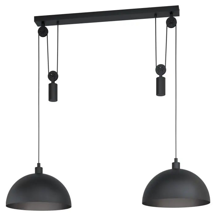 Aanbieding Eglo WINKWORTH Hanger Zwart, 2-lichts