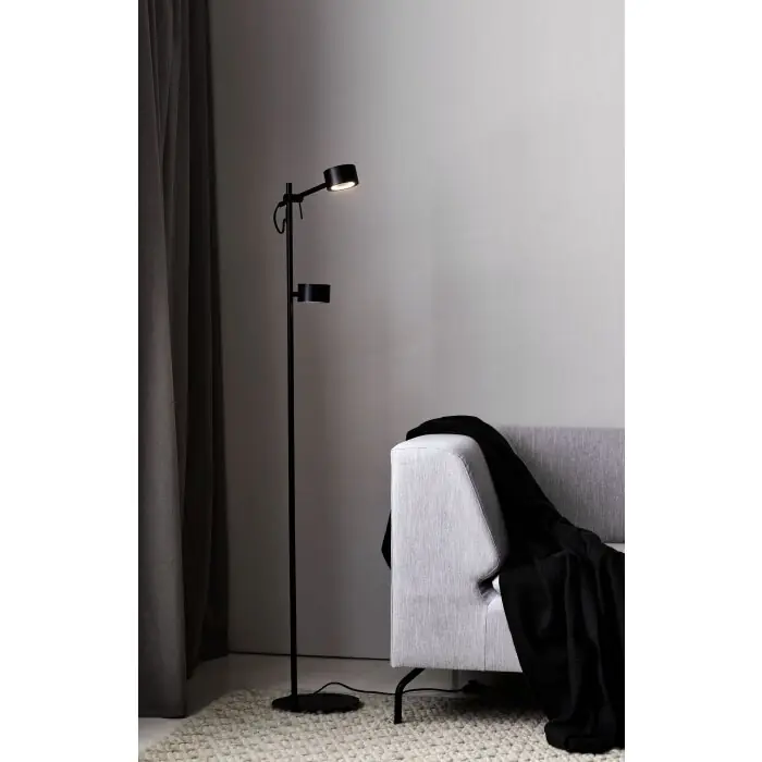 Express Levering Nordlux CLYDE Staande lamp LED Zwart, 2-lichts