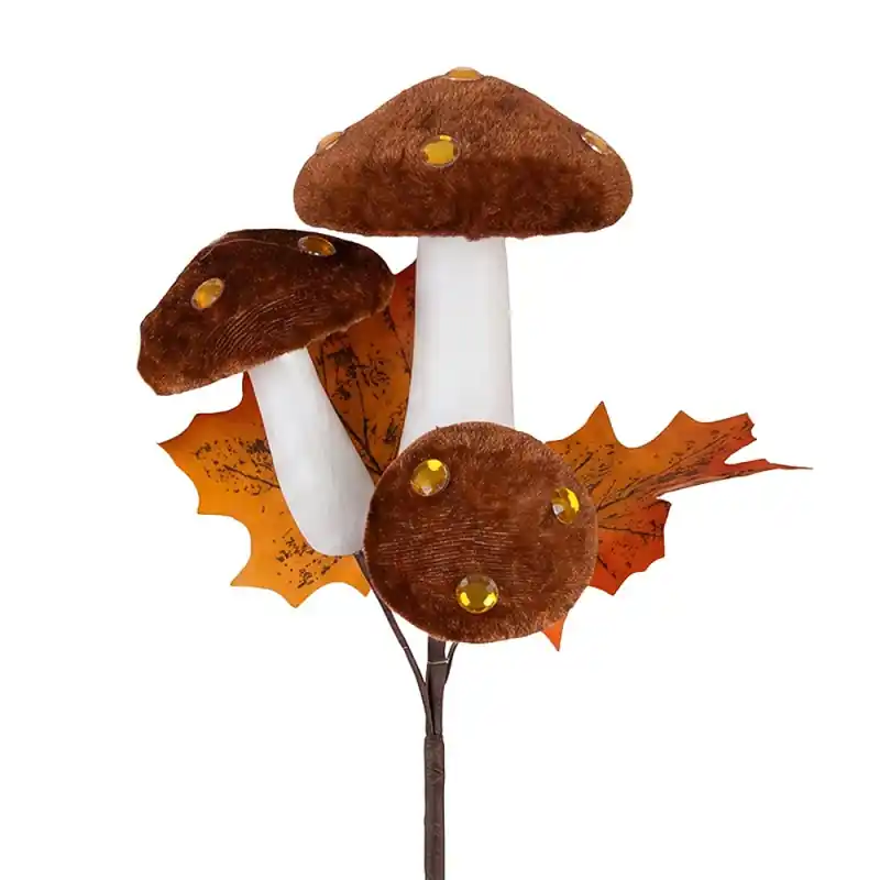 Clayre & Eef Decoratie Beeld Paddenstoel Bruin Kunststof Speciale Aanbieding