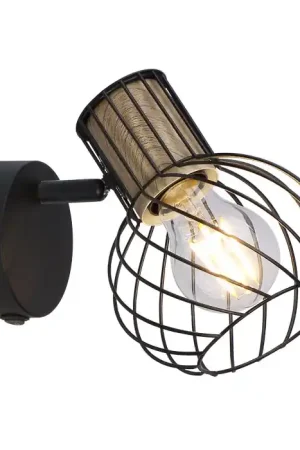 Globo LUISE Spotlamp Zwart, 1-licht Dagaanbieding