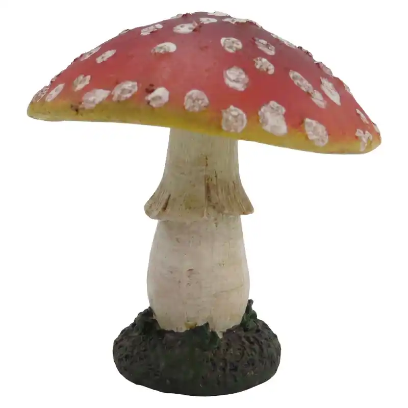 Clayre & Eef Decoratie Beeld Paddenstoel Rood Kunststof Lage Prijs
