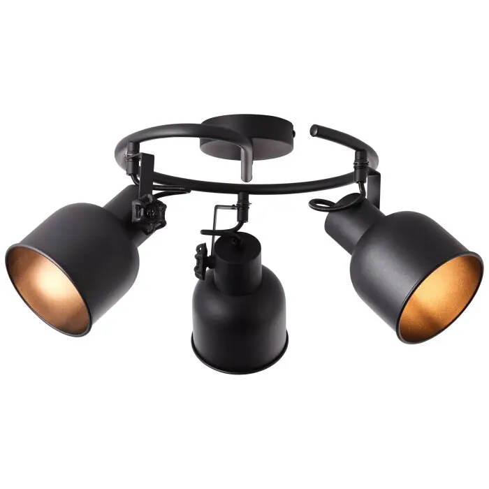 Brilliant Rolet Spotlamp Zwart, 3-lichts Betaalbaar