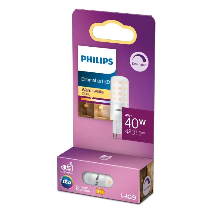 Direct Beschikbaar Philips LED G9 40 Watt 2700 Kelvin 400 Lumen