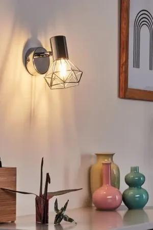 Beperkt Aanbod Orebro Muurlamp Chroom, 1-licht