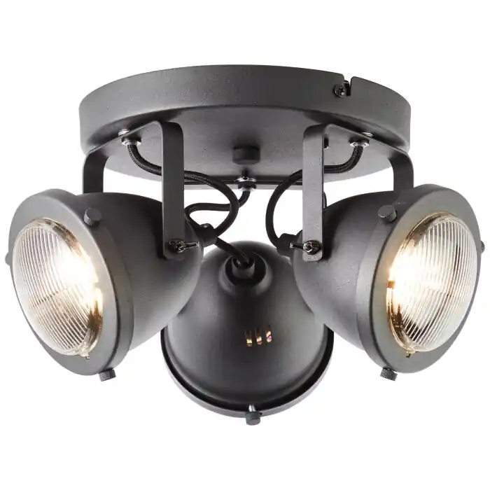Brilliant Carmen Spotlamp Zwart, 3-lichts Nieuw