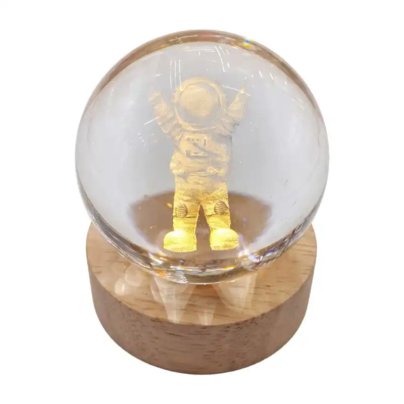 Merkproduct Clayre & Eef Tafellamp Bruin Glas