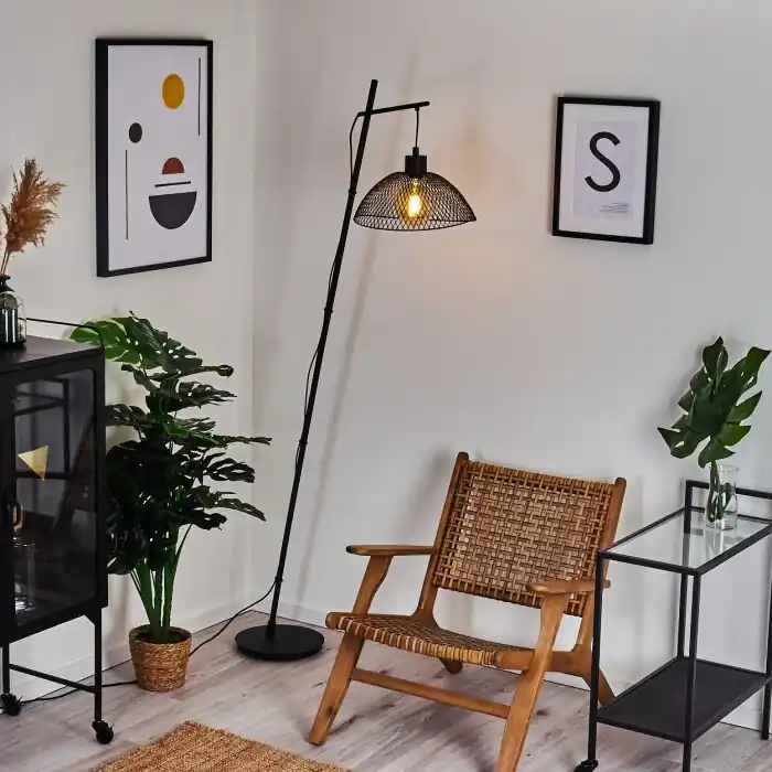 Pucara Staande lamp Zwart, 1-licht Favoriet