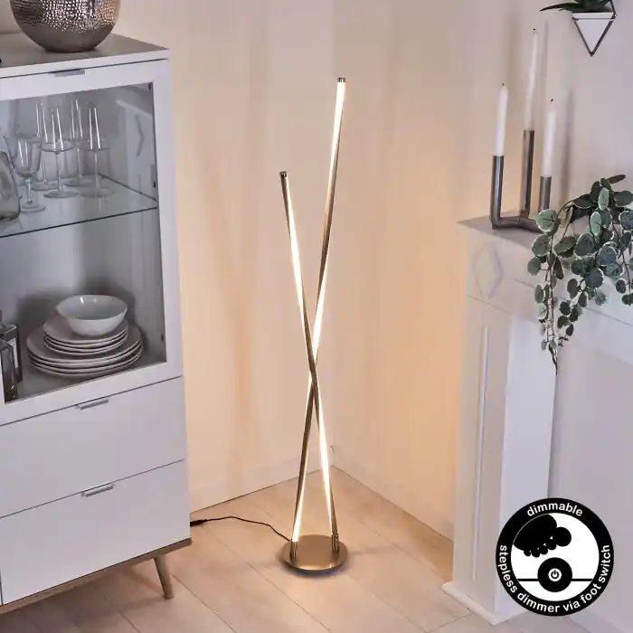 Concord Staande lamp LED Zilver, 1-licht Tijdelijk Beschikbaar