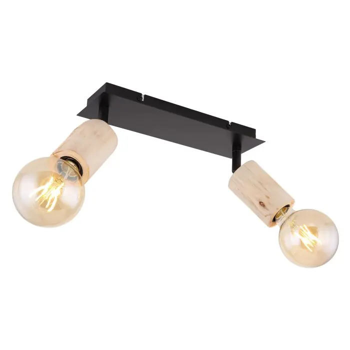 Globo JOSEBA Spotlamp Zwart, 2-lichts Weekendaanbieding