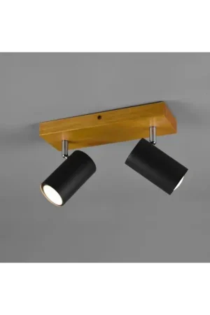 Lage Prijs Trio Marley Spotlamp Hout licht, 2-lichts