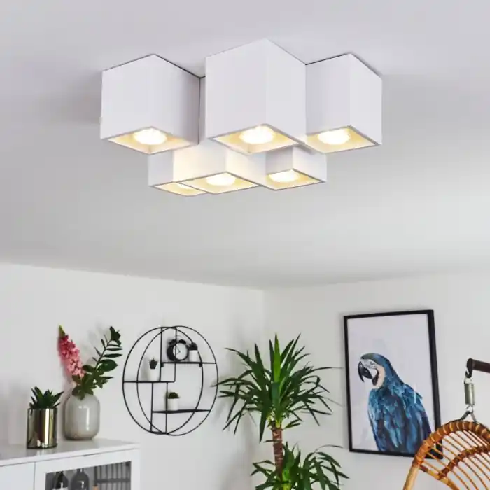 Karaka Plafondlamp Wit, 6-lichts Fabrieksprijs