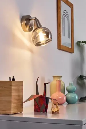 Warga Muurlamp LED Nikkel mat, 1-licht Aanbieding