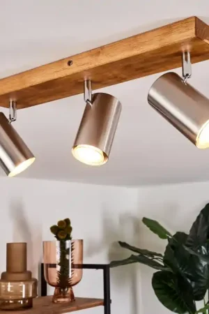 Zuoz Plafondlamp Hout licht, 3-lichts Premium