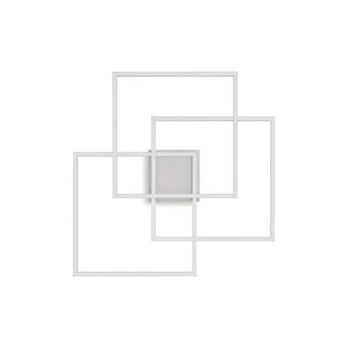 Nieuw Ideallux FRAME-2 Plafondlamp LED Wit, 1-licht