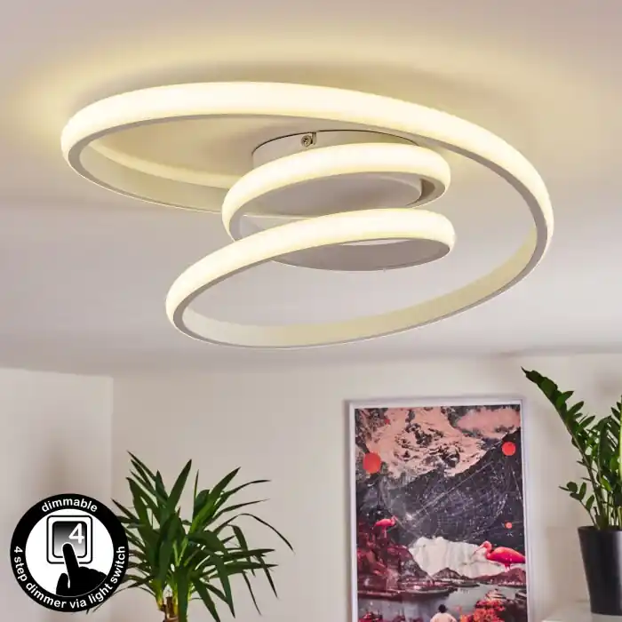Ignal Plafondlamp LED Wit, 1-licht Lage Kosten