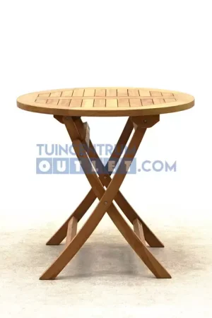 Vita tuintafel Milton teak rond Ø80H76 cm Rechtstreeks Van De Fabrikant