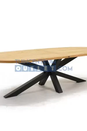 Aanbieding Tuintafel Mistral teak ovaal spinpoot 280cm van Vita