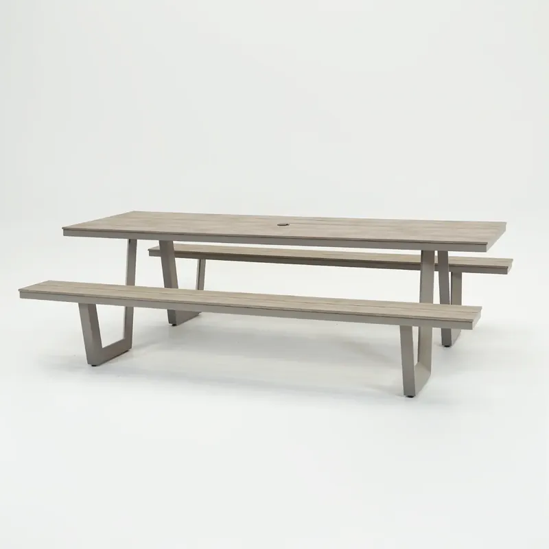 Vita Massa rechthoekige picknicktafel taupe XL Uitverkoop