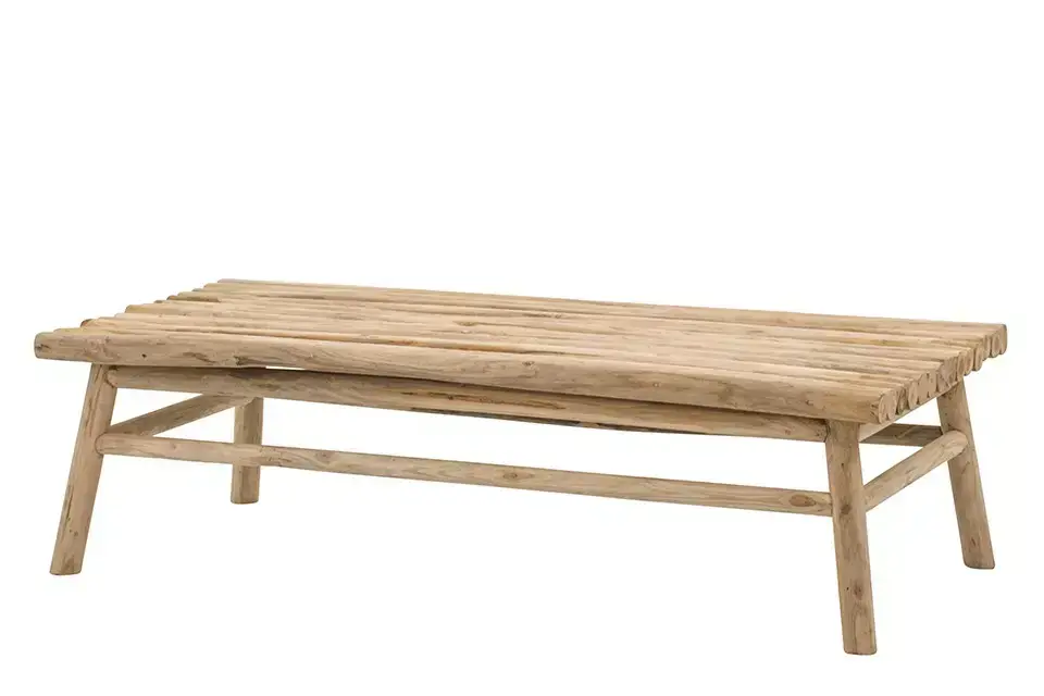 Alleen Vandaag Koffietafel Rooty Table 140 x 70 CM Teak Hout Loungetafel Buiten Applebee