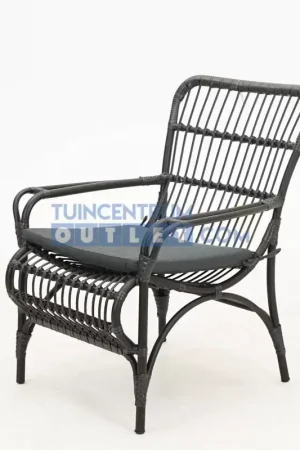 Vita Lester loungestoel zwart Speciale Aanbieding