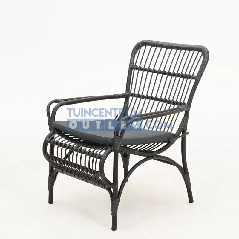 Vita Lester loungestoel zwart Speciale Aanbieding