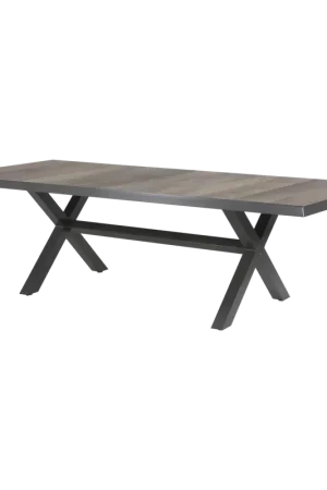 Dagaanbieding Tuintafel Castilla Negro Kruispoot 243x103 cm Tafel Buiten Lesli Living