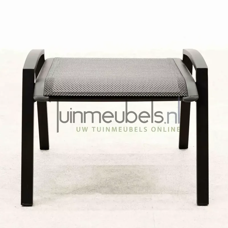 Voetenbank Primero alu grijs L60B53H46cm Seizoensaanbieding
