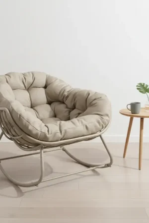 Beperkte Voorraad Lounge schommelstoel Royal Rocking II creme