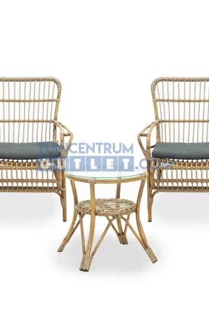 Vita Lester loungeset nature met hoge tafel Populair