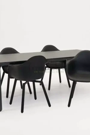 Voordeelprijs Tuinstoel Montreux zwart/zwart met Carcassone 200 x 90 cm