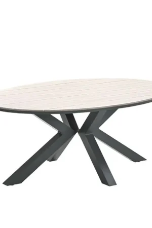 Aanbieding Edison tafel 180x115xH75 cm black/light teak