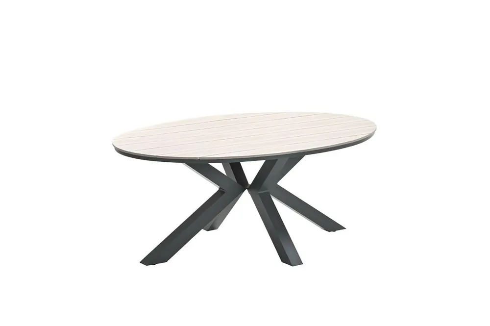 Aanbieding Edison tafel 180x115xH75 cm black/light teak