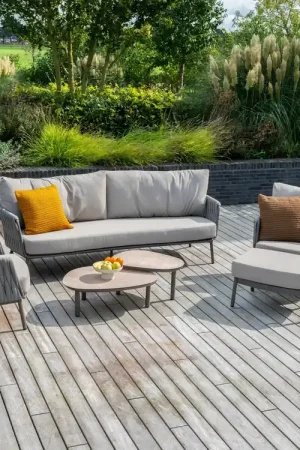 Premium Cannes loungeset groot met Monroe koffietafels